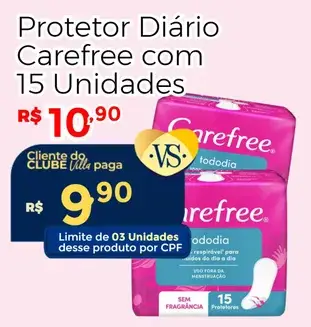 Protetor Diário Carefree Sem Fragrância