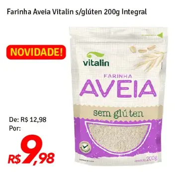 Farinha de Aveia Vitalin Integral