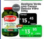 Azeitona Verde Delizza Com Caroço