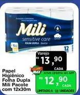 Papel Higiênico Mili Folha Dupla