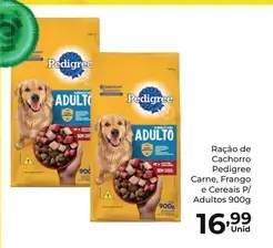 Ração para Cachorro Pedigree Carne, Frango e Cereais