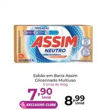 Sabão em Barra Assim Glicerinado Multiuso