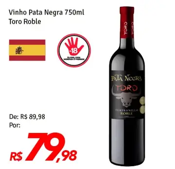 Vinho Pata Negra Toro Roble