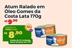 Atum Gomes da Costa Ralado em Óleo