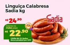 Linguiça Calabresa Sadia