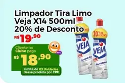 Limpador Tira Limo Veja