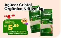Açúcar Native Cristal