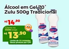 Álcool em Gel Zulu Tradicional
