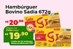 Hambúrguer Sadia Bovino