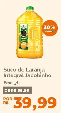 Suco de Laranja Jacobinho Integral