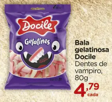 Bala gelatinosa Docile Dentes de vampiro
