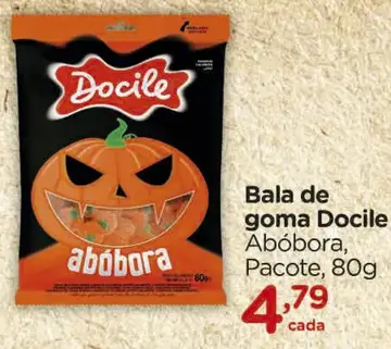 Bala de goma Docile Abóbora