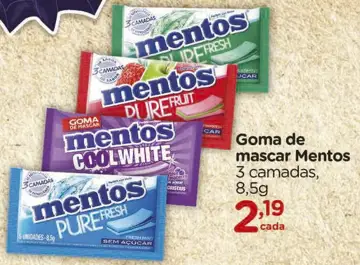 Goma de mascar Mentos Pure Fresh