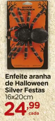 Enfeite aranha de Halloween