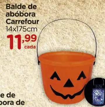 Balde de abóbora Carrefour