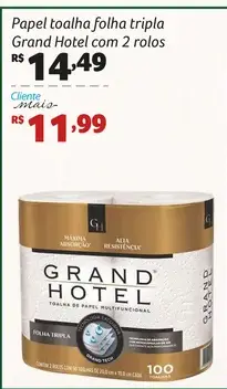 Papel toalha Grand Hotel Folha tripla