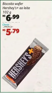 Biscoito wafer Hershey's Ao leite