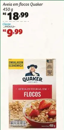 Aveia em Flocos Quaker Integral
