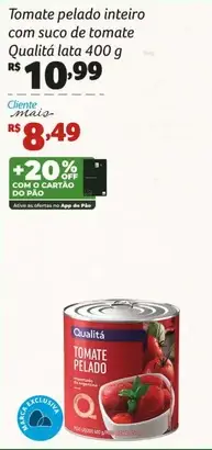 Tomate Qualitá Pelado inteiro