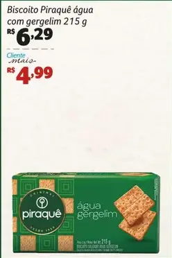 Biscoito Piraquê Água com gergelim