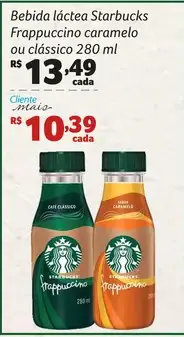 Bebida láctea Starbucks Frappuccino clássico