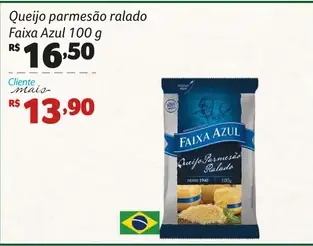 Queijo parmesão Faixa Azul Ralado