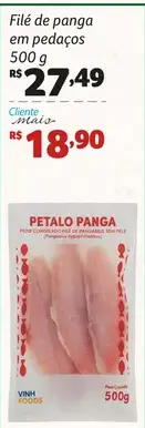 Filé de Panga Sem Pele