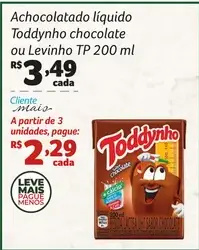 Achocolatado líquido Toddynho Levinho
