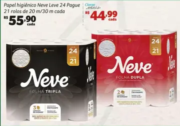 Papel higiênico Neve Folha Tripla