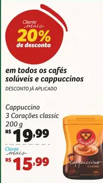 Cappuccino 3 Corações Classic