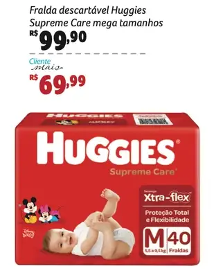 Fralda descartável Huggies Supreme Care