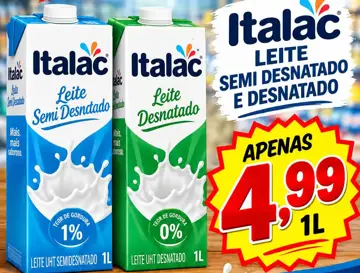 Leite Italac Desnatado