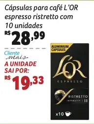 Café em cápsulas L'OR Espresso Ristretto