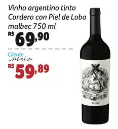 Vinho Cordero con Piel de Lobo Tinto Malbec