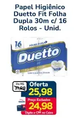 Papel Higiênico Duetto Folha Dupla