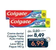Creme dental Colgate Tripla Ação Menta