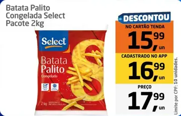 Batata Palito Select Congelada
