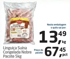 Linguiça Nobre Suína Congelada