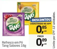 Refresco em Pó Tang