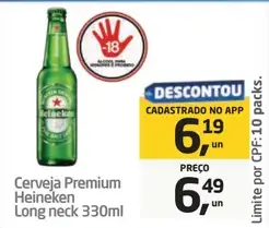 Cerveja Heineken Premium Long neck