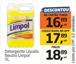 Detergente Líquido Limpol Neutro