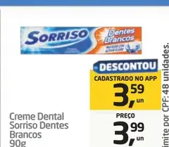 Creme Dental Sorriso Dentes Brancos