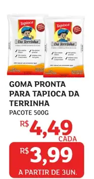 Goma pronta para tapioca Da Terrinha