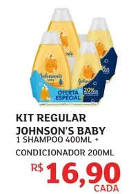 Kit Shampoo e Condicionador Johnson's Baby