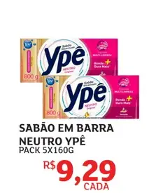 Sabão em barra Ypê Neutro
