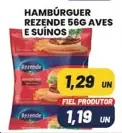Hambúrguer Rezende Aves e Suínos