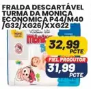 Fralda descartável Turma da Monica Econômica - Tamanho P