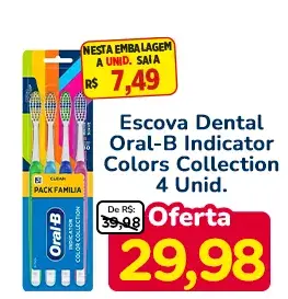 Escova Dental Oral-B Indicator Colors Collection