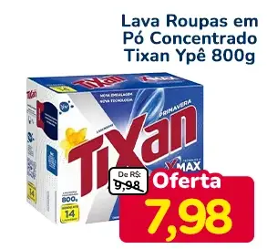Lava-roupas em pó Tixan Ypê Concentrado