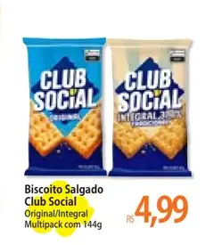Biscoito Salgado Club Social Integral